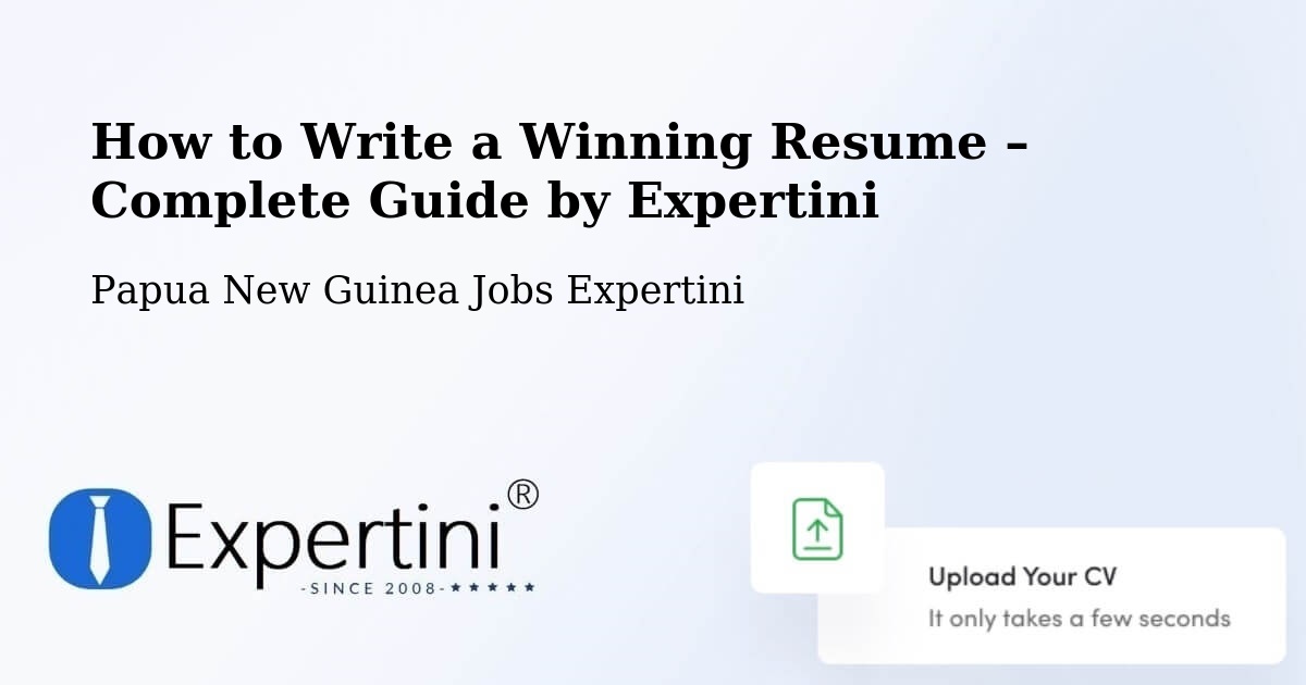 Resume Writing Guide for Job Seekers – Markham - Markham, Papua New Guinea Jobs Expertini